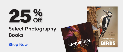 25% off Photography Books