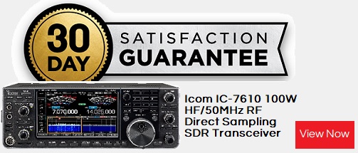 Icom IC-7610 Satisfaction Guarantee