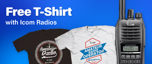 Free Shirt with Icom Radios