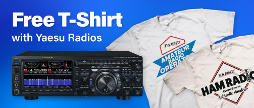 Free Shirt with Yaesu Radios